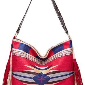Canvas Tote Bags for Women Handbag Tote Purse with Zipper Ladies Ethnic Travel T